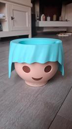 Playmobil bloempot hoofd - Lechuza Ojo, Kunststof, Rond, Binnen, Ophalen of Verzenden