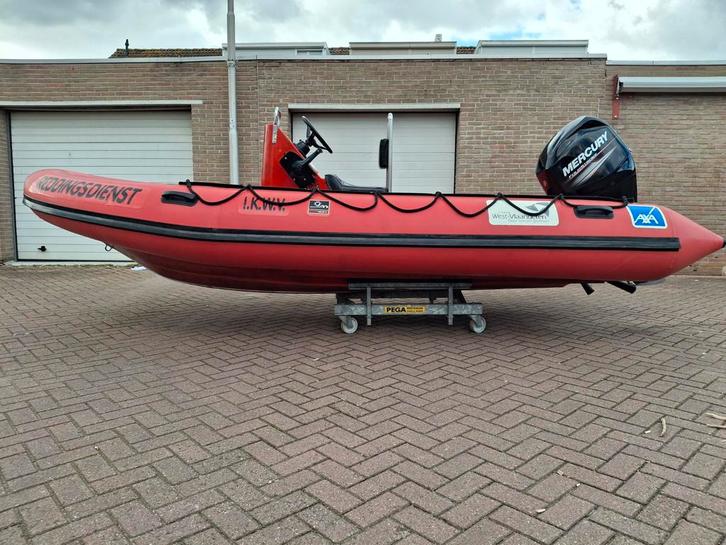 SKB RIB rubberboot met Mercury 50 pk fourstroke, Watersport en Boten, Rubberboten, Overige merken, Overige materialen, Minder dan 70 pk