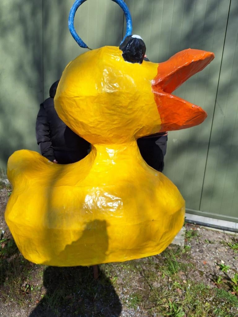 Eend voor carnavalswagen, Tuin en Terras, Tuinbeelden, Ophalen, Gebruikt, Dierenbeeld