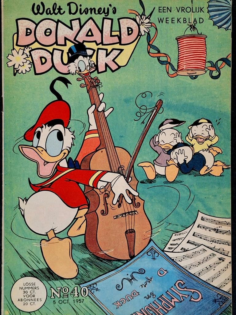 Donald Duck 1957 nr. 40, Eén stripboek, Ophalen of Verzenden, Zo goed als nieuw