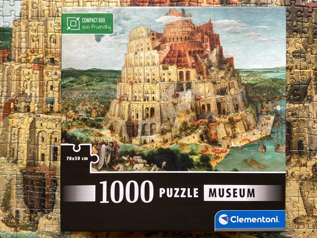 De toren van Babel puzzel 1000 stukjes, Ophalen of Verzenden, 500 t/m 1500 stukjes, Zo goed als nieuw, Legpuzzel