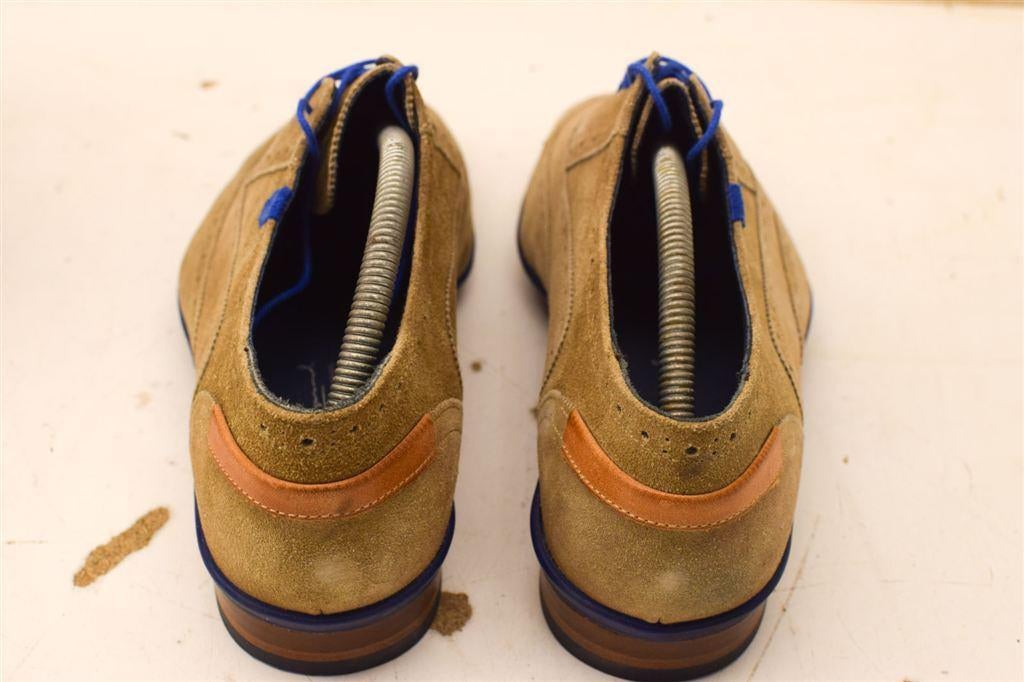 Floris van Bommel Suede Herenschoenen 50272, Kleding | Heren, Schoenen, Ophalen of Verzenden, Gedragen, Bruin