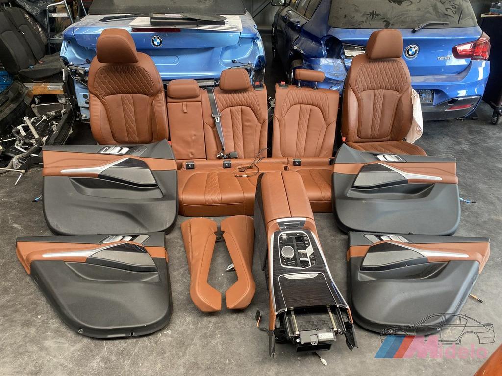 BMW X5 (G05/E95) BEKLEDINGSSET COGNAC LEER, Auto-onderdelen, Gebruikt, -, -, Ophalen of Verzenden