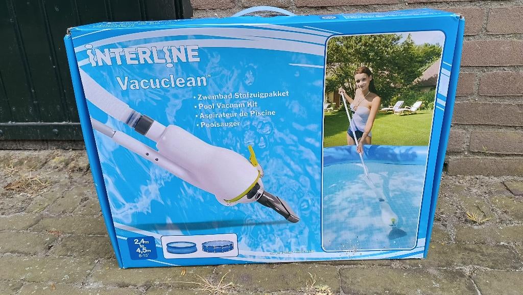 Zwembad hand stofzuiger Interline Vacuclean, Tuin en Terras, Ophalen, Nieuw, Reinigingsmiddel