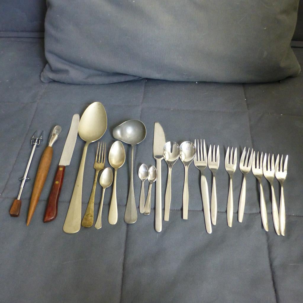Bestek verschillende soorten, Huis en Inrichting, Ophalen of Verzenden, Gebruikt, Overige materialen, Los bestek