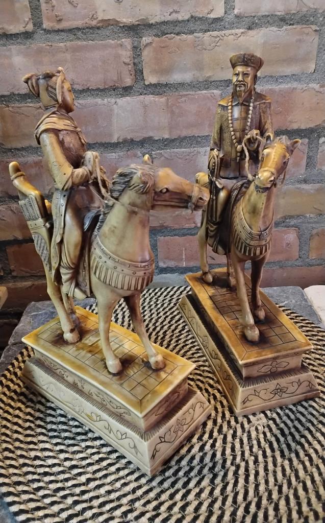 Twee Chinese ruiters, Verzamelen, Beelden en Beeldjes, Ophalen