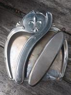 Antieke stoffer en blik voor openhaard - Fleur de Lis, Antiek en Kunst, Ophalen of Verzenden