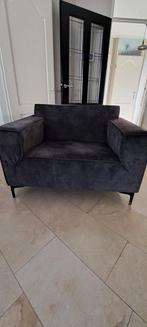Mooie loveseat te koop, donkergrijs suede stof, Ophalen of Verzenden, Zo goed als nieuw, 75 tot 100 cm, Stof