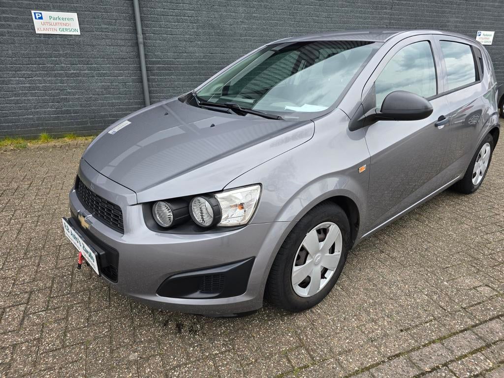Chevrolet Aveo 1.2 5-DEURS 2012 Grijs Airco Km 120695 N.a.p, Auto's, Chevrolet, Bedrijf, Aveo, ABS, Airbags, Airconditioning, Bluetooth