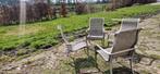 4 Bellagio royale tuinstoelen - metaal & kunststof, Tuin en Terras, Ophalen, Gebruikt, Metaal
