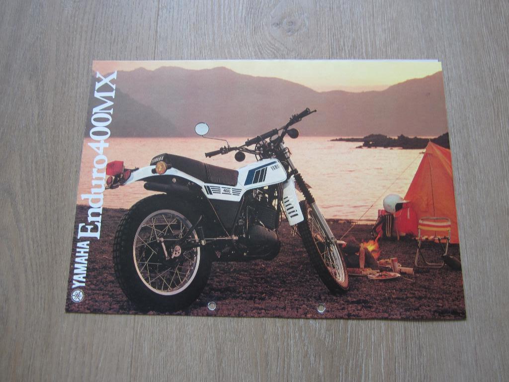 Yamaha Enduro 400 MX brochure folder 1979, Ophalen of Verzenden, Yamaha