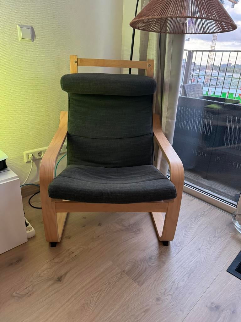 Ikea poang armchair with extra cover, Huis en Inrichting, Fauteuils, Zo goed als nieuw, Ophalen