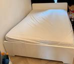 Twijfelaar bed Ikea 140x200cm, Ophalen, Wit, 140 cm, Zo goed als nieuw