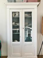 Brocante vitrine servies kast, Huis en Inrichting, Kasten | Vitrinekasten, Ophalen, Zo goed als nieuw, 25 tot 50 cm, 150 tot 200 cm