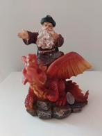 "Merlijn de "Tovenaar met Draak & Kristal - Zeldzaam Beeld, Verzamelen, Beelden en Beeldjes, Ophalen of Verzenden, Gebruikt, Fantasy