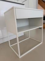 IKEA VIKHAMMER nachtkastje wit 60x39 cm, Huis en Inrichting, Ophalen, Gebruikt, Minder dan 45 cm, 55 tot 70 cm