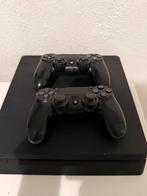 PlayStation 4 Slim met 2 controllers – goede staat, Ophalen of Verzenden, Gebruikt, Met 2 controllers, Original