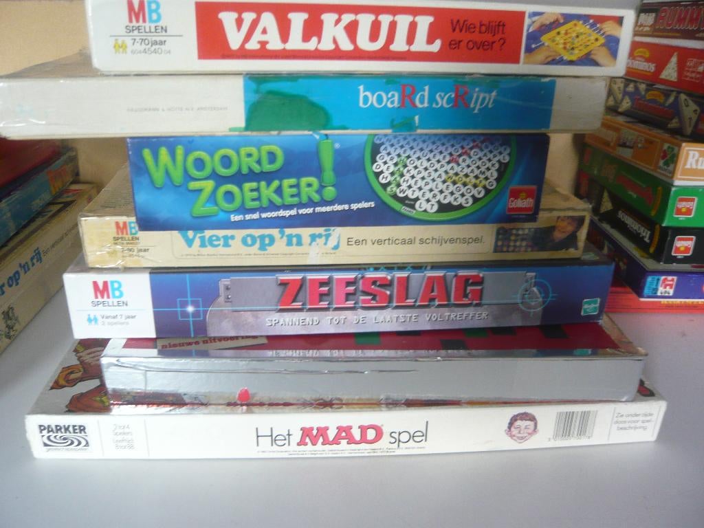 Rummikub woord; Zeeslag' Scrabble etc., Een of twee spelers, Ophalen of Verzenden, Zo goed als nieuw