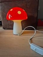 Mooi glazen paddestoel lampje - 25 cm hoog, Ophalen, Zo goed als nieuw, Glas, Minder dan 50 cm