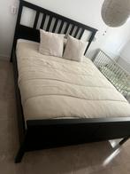 IKEA HEMNES 160x200cm + Lattenbodems, Wit, Tweepersoons, Ophalen of Verzenden, Zo goed als nieuw