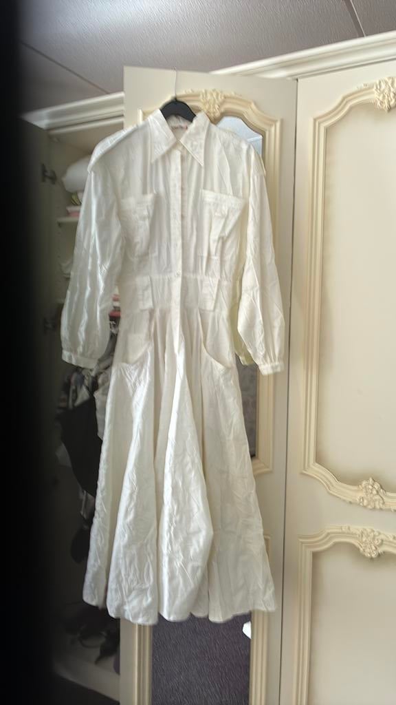 Lange jurk, Kleding | Dames, Jurken, Wit, Nieuw, Ophalen of Verzenden, Maat 36 (S)