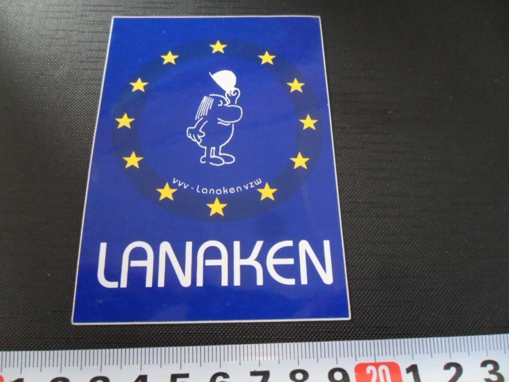 sticker België  LANAKEN, Ophalen, Zo goed als nieuw