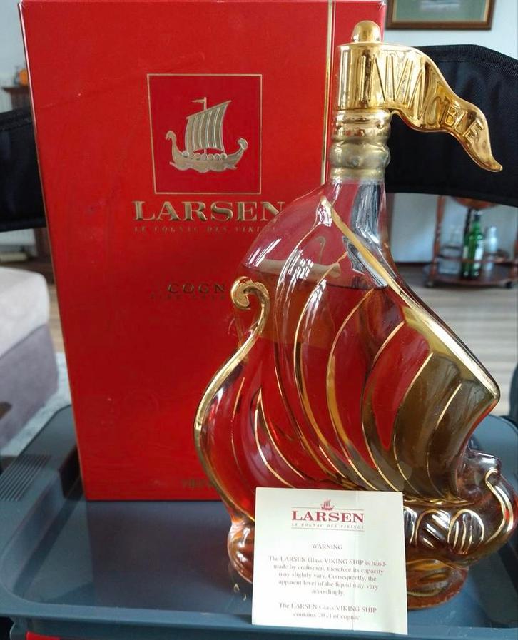 Larsen Cognac Viking Ship Fles - Limited Edition, Verzamelen, Overige Verzamelen, Nieuw, Ophalen of Verzenden