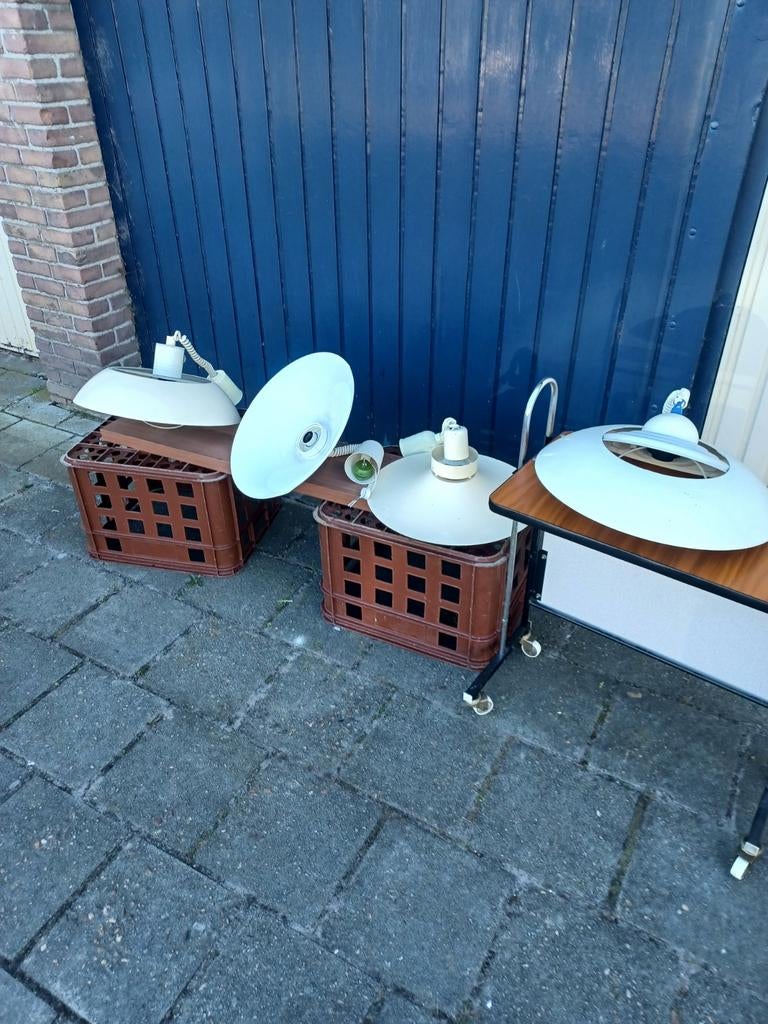 Vintage hanglampen., Antiek en Kunst, Ophalen