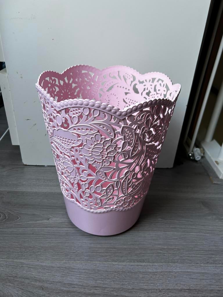 Roze prullenbak of decoratie, Ophalen, Kunststof, Zo goed als nieuw, Minder dan 10 liter