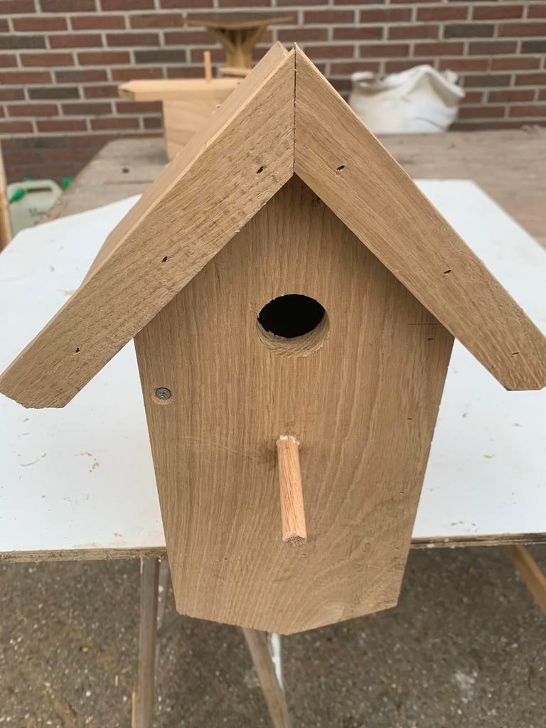 Eiken vogelnestkastjes/huisjes, Tuin en Terras, Ophalen of Verzenden, Zo goed als nieuw