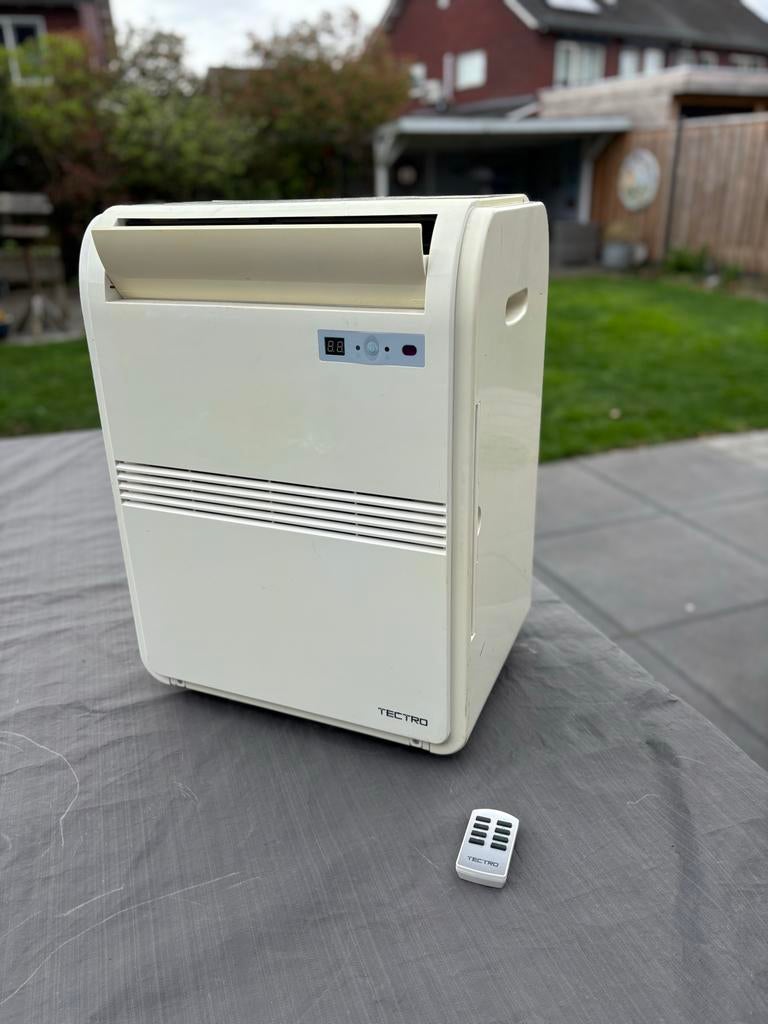 Mobiele airco Tectro TP020, 2 kW koelvermogen, Ophalen, Gebruikt, Minder dan 60 m³, 3 snelheden of meer