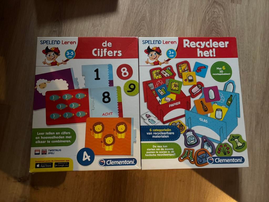 2 sets Clementoni spelend leren, Ophalen of Verzenden, Zo goed als nieuw