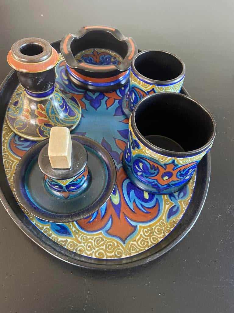 Platelen rookstel compleet, Ophalen