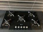 Bauknecht (GAS OP GLAS) gaskookplaat, Witgoed en Apparatuur, Kookplaten, Ophalen, Gebruikt, Inbouw, Gas
