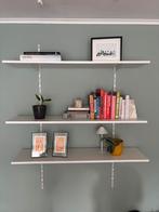 Wandplank / Wandrek met 3 verstelbare planken (wit), Huis en Inrichting, Woonaccessoires | Wandplanken en Boekenplanken, Ophalen