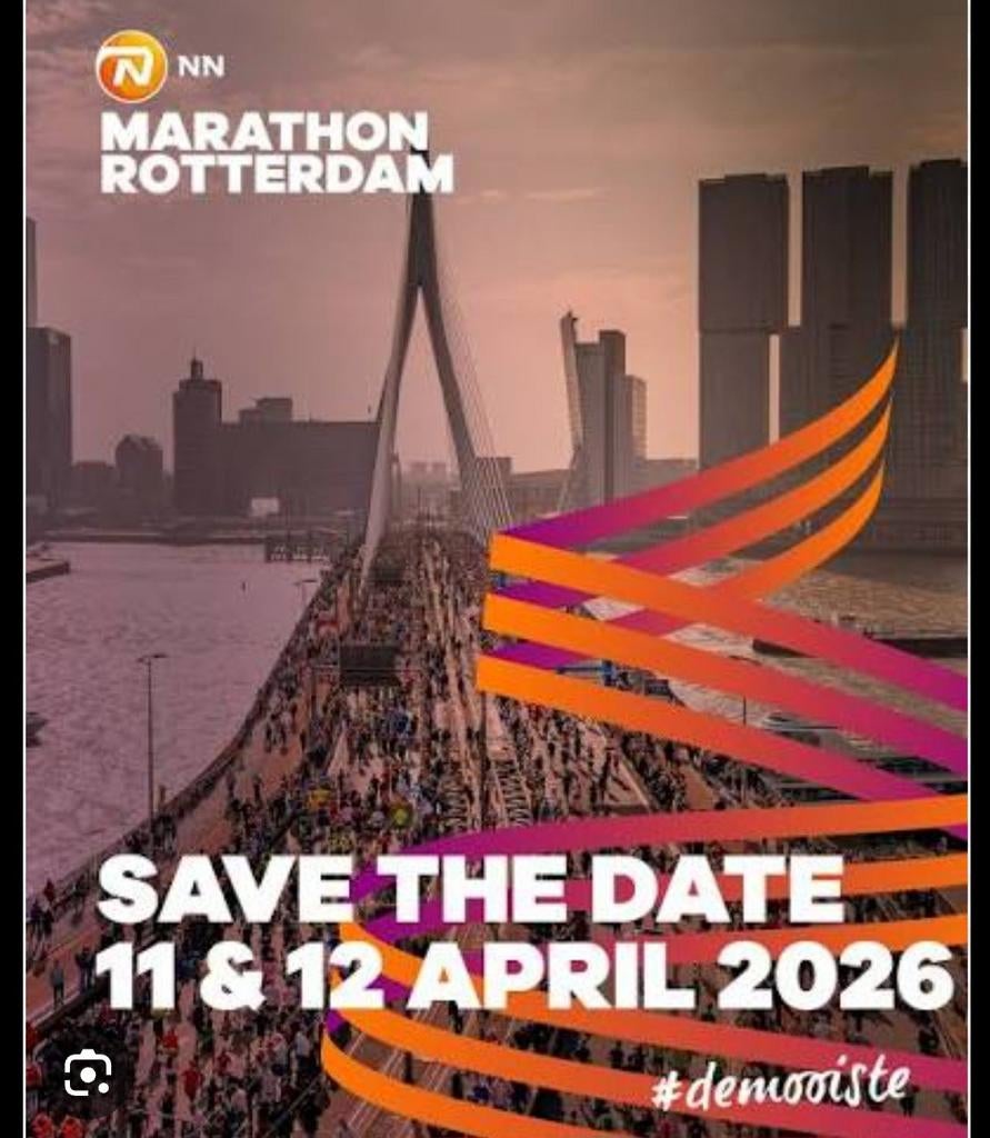 Nn Marathon Rotterdam startbewijs hele, Tickets en Kaartjes, Evenementen en Festivals, Eén persoon