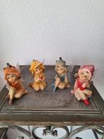 Set van 4 schattige bloemenfeeën beeldjes, Ophalen of Verzenden, Zo goed als nieuw