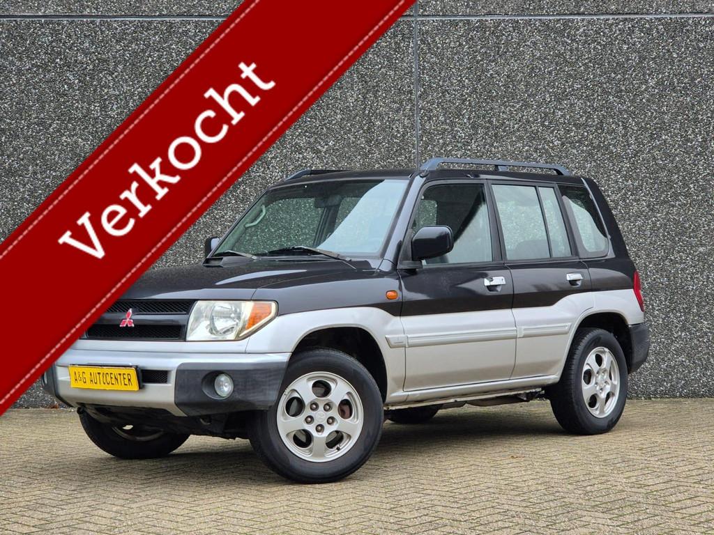 Mitsubishi Pajero Pinin 2.0 4x4/Airco/129PK/Trekhaak/Nw Apk, Stof, Gebruikt, 4 cilinders, Zwart