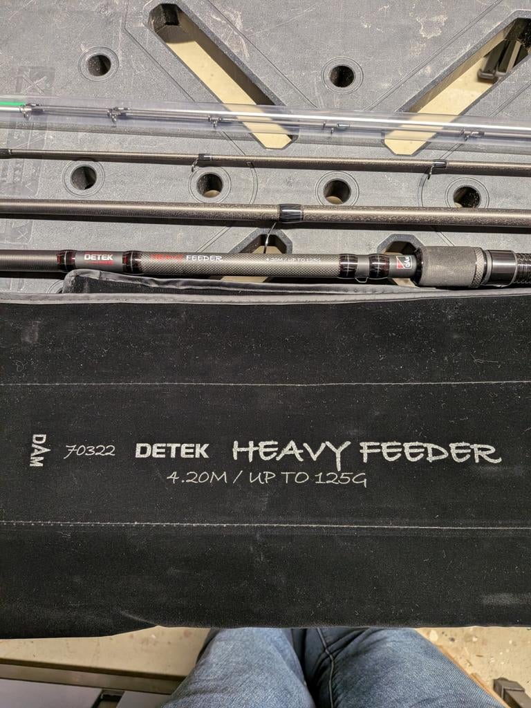 Dam Detek Heavy feeder + MS Range feeder statief, Watersport en Boten, Hengelsport | Witvissen, Ophalen of Verzenden, Nieuw, Werphengel