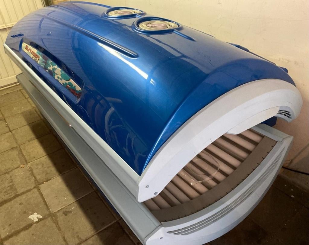 Sun Vision 200 by Alisun dubbele zonnebank met gezicht bruin, Ophalen, Zo goed als nieuw, Overige typen