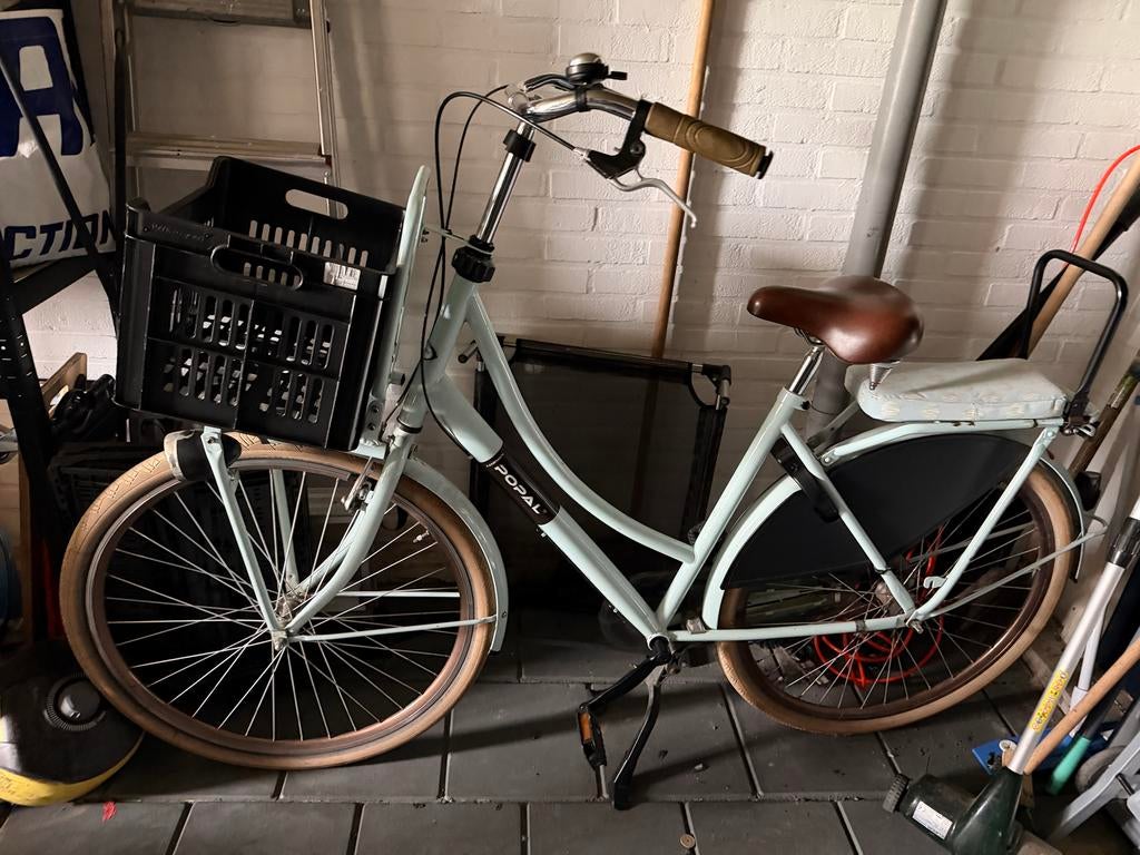 Popal damesfiets met 3 versnellingen en kratje, Terugtraprem, Versnellingen, Ophalen, Overige merken