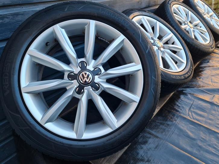 17 inch vw velgen 5x112, Auto-onderdelen, Banden en Velgen, Banden en Velgen, Zomerbanden, 17 inch, 225 mm, Ophalen