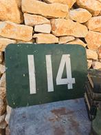 Prachtig antiek groen frans coupé nummer
bord Nr 114 €35, Ophalen of Verzenden, Zo goed als nieuw, Trein, Overige typen