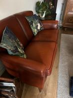 Lederen bank, Huis en Inrichting, Banken | Sofa's en Chaises Longues, Ophalen of Verzenden, Zo goed als nieuw