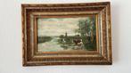 Prachtig schilderij nederlands boerenlandschap, Ophalen of Verzenden