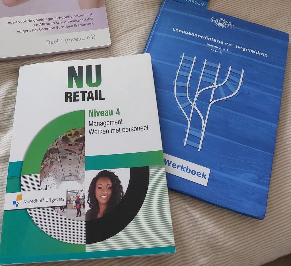 NU Retail niv 4 en LOB niv3 en 4 werkboek, Ophalen of Verzenden, Zo goed als nieuw, Overige niveaus