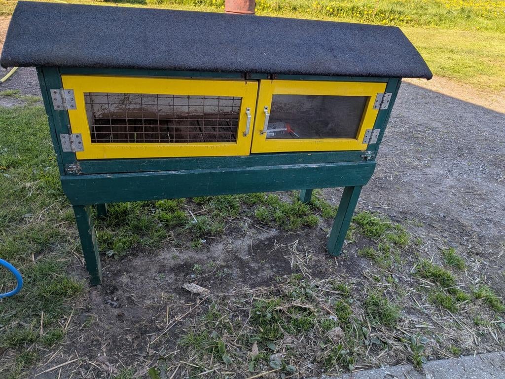 Konijnenhok (gratis af te halen), Dieren en Toebehoren, Ophalen of Verzenden, 90 cm of meer, Hok, 110 cm of meer