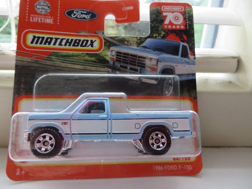 Matchbox Ford F-150 Pickup blauw-wit, Ophalen of Verzenden, Nieuw, Auto