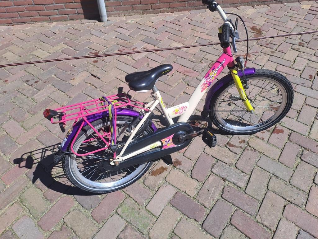 Alpino meisjesfiets 20 inch met laag zadel en slot, Fietsen en Brommers, Ophalen, Gebruikt, 20 inch, Alpino