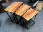 Salontafel Set 3-delig Mango Hout B-keuze